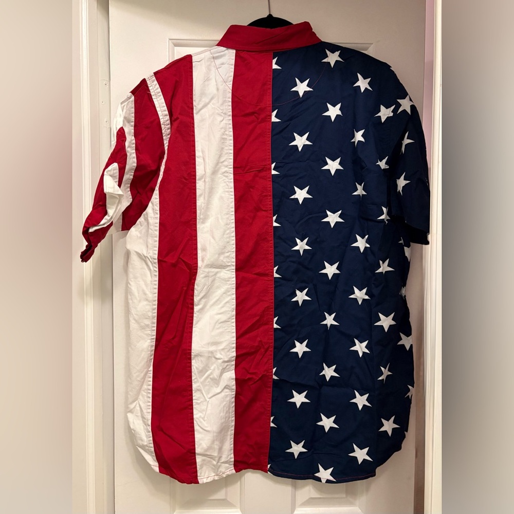 NWT American Standard Flag Men's Shirt - Picture 4 of 4